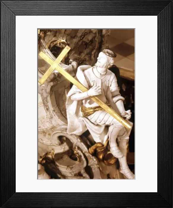 Framed Print : St Achatius. 18th cent. Vierzehnheiligen. Copyright: aA Collection Ltd Framed Print : St Achatius. 18th cent. Vierzehnheiligen. Copyright: aA Collection Ltd