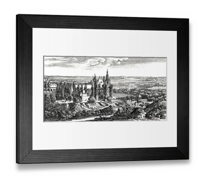 Framed Print : View of Chateau de Gaillon, Normandie. 1658. Engraving. Copyright: aA Collection Framed Print : View of Chateau de Gaillon, Normandie. 1658. Engraving. Copyright: aA Collection