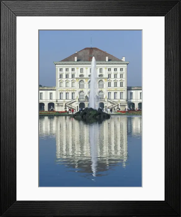 Framed Print : Europe, Germany, Munich. Nymphenburg Castle and reflection Framed Print : Europe, Germany, Munich. Nymphenburg Castle and reflection