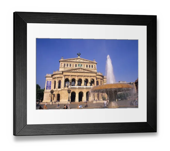 Framed Print : Famous Opera Platz in Frankfurt Germany Framed Print : Famous Opera Platz in Frankfurt Germany