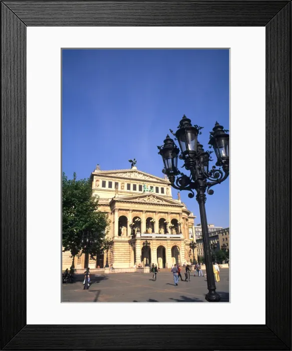 Framed Print : Famous Opera Platz in Frankfurt Germany Framed Print : Famous Opera Platz in Frankfurt Germany