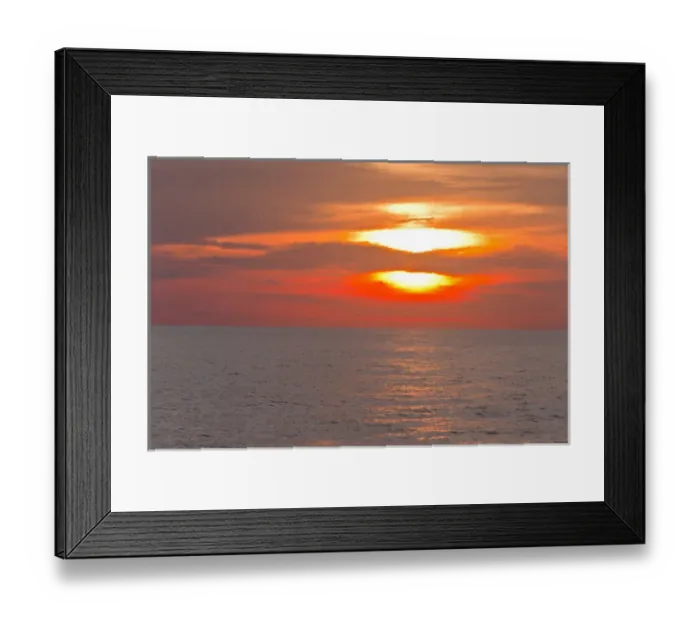 Framed Print : Caribbean. Sunset at sea Framed Print : Caribbean. Sunset at sea
