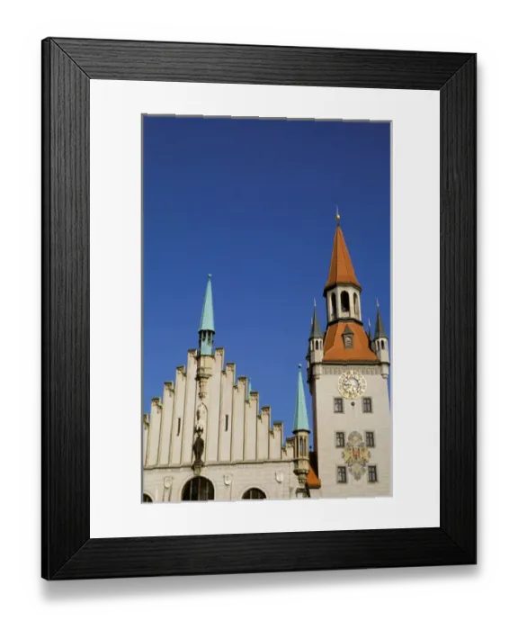 Framed Print : Europe, Germany, Munich. City hall architecture details Framed Print : Europe, Germany, Munich. City hall architecture details