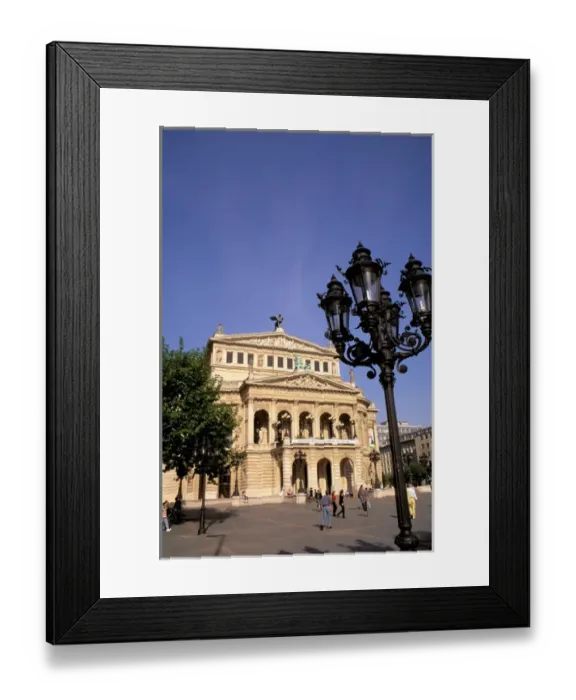 Framed Print : Europe, Germany, Frankfurt. Opera Platz Framed Print : Europe, Germany, Frankfurt. Opera Platz