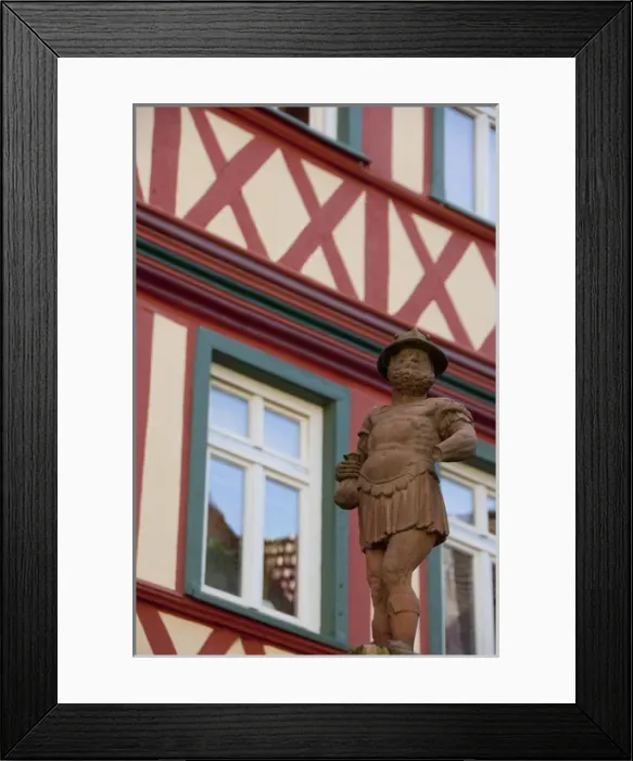 Framed Print : Germany, Franconia, Wertheim. Historic Market Place (aka Maarktplatz), Angels Well Framed Print : Germany, Franconia, Wertheim. Historic Market Place (aka Maarktplatz), Angels Well