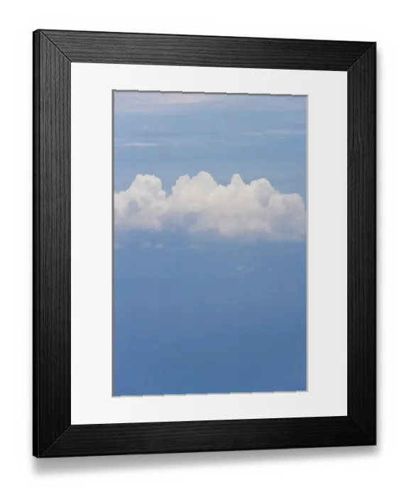 Framed Print : A lone Cumulus cloud high above the Pacific Ocean Framed Print : A lone Cumulus cloud high above the Pacific Ocean
