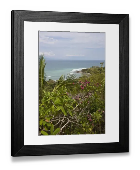 Framed Print : Waves breaking on an isolated beach in the lower Osa Peninsula of Costa Rica amid Framed Print : Waves breaking on an isolated beach in the lower Osa Peninsula of Costa Rica amid