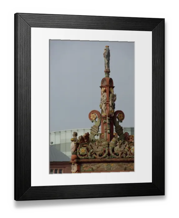 Framed Print : Germany, Rhineland Palatinate, Mainz. Cathedral Square, historic fountain dating Framed Print : Germany, Rhineland Palatinate, Mainz. Cathedral Square, historic fountain dating