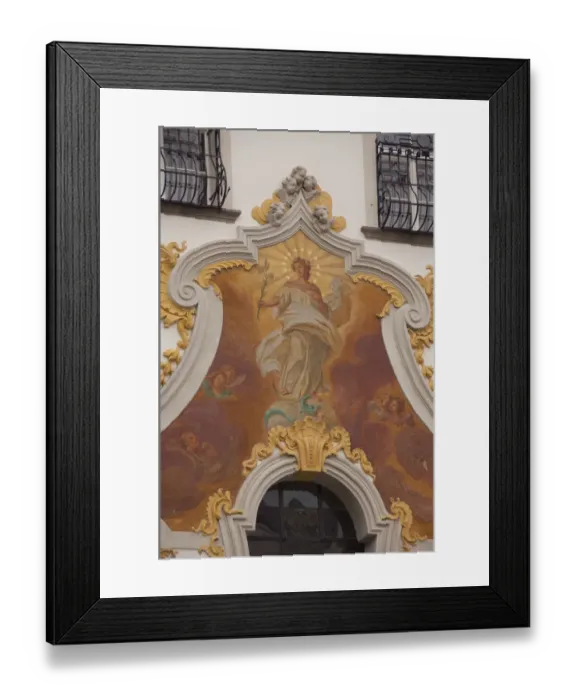 Framed Print : Germany, Bavaria, Passau. 18th century historic Italian baroque chruch, Marienkirche
