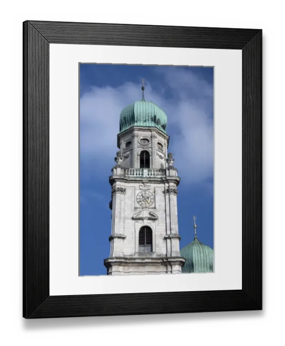 Framed Print : Germany, Bavaria, Passau. St. Stevens Cathedral, baroque exterior