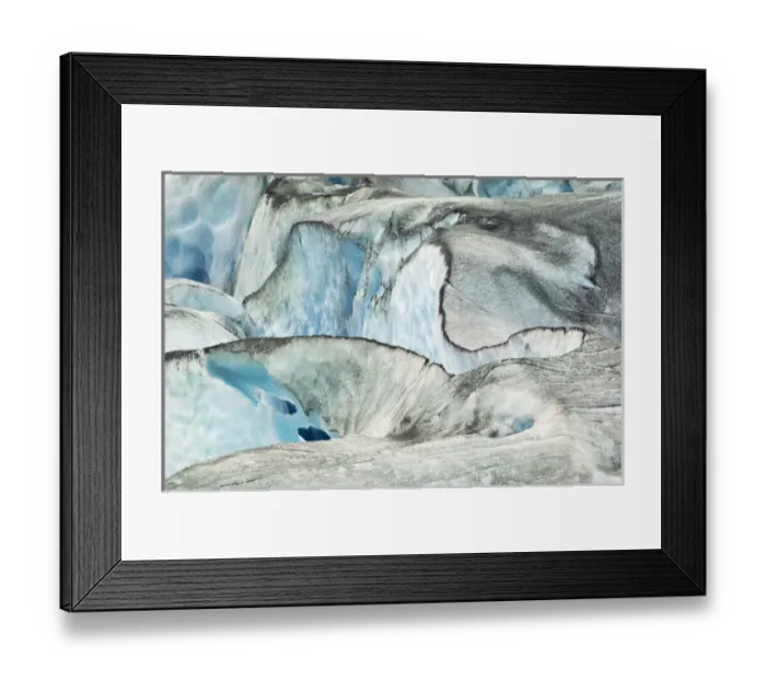 Framed Print : USA, Alaska, Inside Passage. Glacier patterns and blue ice. Credit as: Nancy Rotenberg Framed Print : USA, Alaska, Inside Passage. Glacier patterns and blue ice. Credit as: Nancy Rotenberg