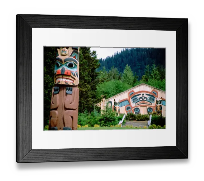 Framed Print : North America, United States, Alaska, Ketchikan, Saxman Totem Park. Native Tlingit Framed Print : North America, United States, Alaska, Ketchikan, Saxman Totem Park. Native Tlingit