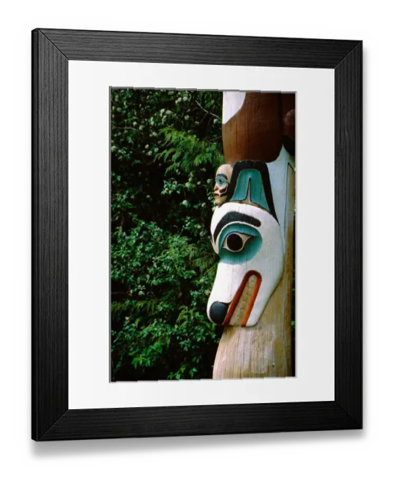Framed Print : North America, United States, Alaska, Ketchikan, Saxman Totem Park. Native Tlingit Framed Print : North America, United States, Alaska, Ketchikan, Saxman Totem Park. Native Tlingit