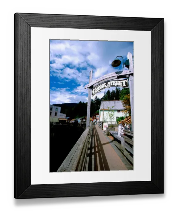 Framed Print : North America, United States, Alaska, Ketchikan, Creek Street. Famous former red-light district Framed Print : North America, United States, Alaska, Ketchikan, Creek Street. Famous former red-light district