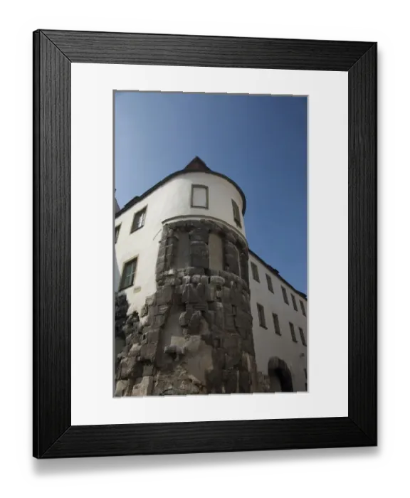 Framed Print : Germany, Bavaria, Regensburg. Porta Praetoria, Old historic Roman north gate of Framed Print : Germany, Bavaria, Regensburg. Porta Praetoria, Old historic Roman north gate of
