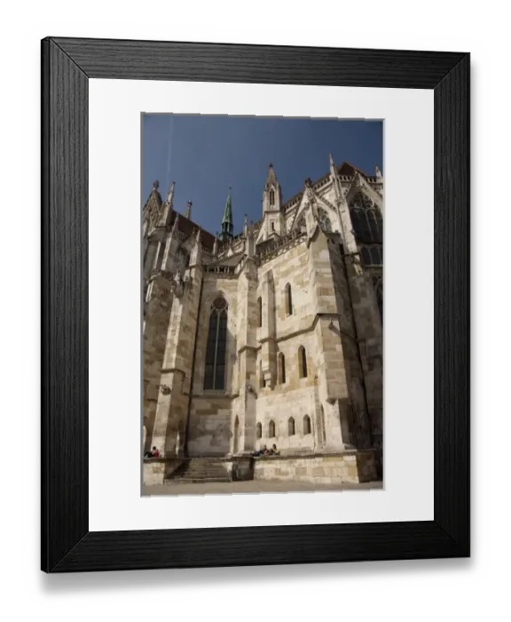 Framed Print : Germany, Bavaria, Regensburg. Bavarian Gothic St. Peters Cathedral (13th - 16th century) Framed Print : Germany, Bavaria, Regensburg. Bavarian Gothic St. Peters Cathedral (13th - 16th century)