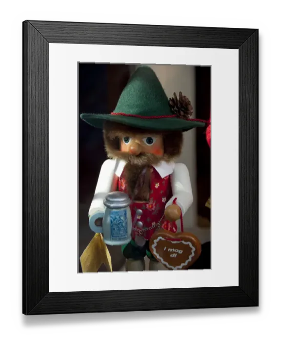 Framed Print : Germany, Bavaria, Regensburg. Typical German souvenir from Regensburg