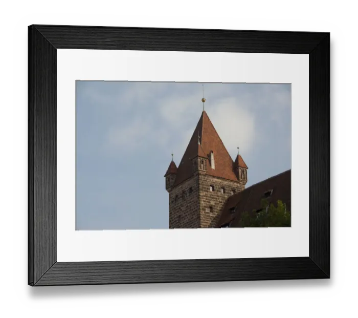 Framed Print : Germany, Bavaria, Nuremberg. Historic 11th century Imperial Castle (aka Kaiserburg)