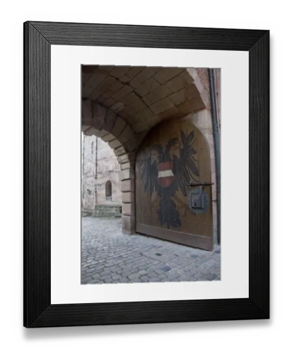 Framed Print : Germany, Nuremberg. Historic 11th century Imperial Castle (aka Kaiserburg). Castle