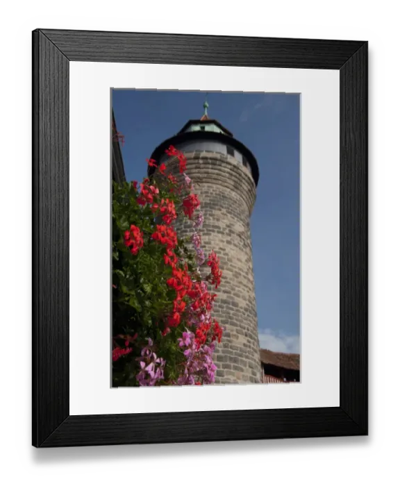 Framed Print : Germany, Bavaria, Nuremberg. Historic 11th century Imperial Castle (aka Kaiserburg) tower Framed Print : Germany, Bavaria, Nuremberg. Historic 11th century Imperial Castle (aka Kaiserburg) tower