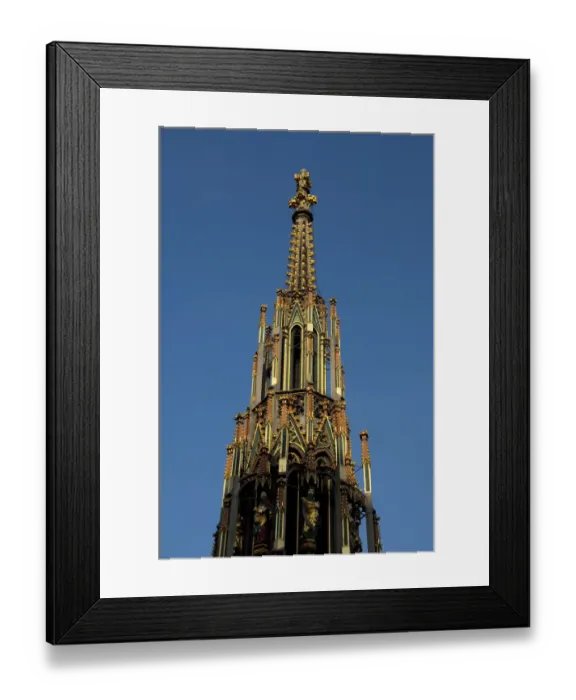 Framed Print : Germany, Bavaria, Nuremberg. Market Square, Famous Lovely Fountain (aka Framed Print : Germany, Bavaria, Nuremberg. Market Square, Famous Lovely Fountain (aka