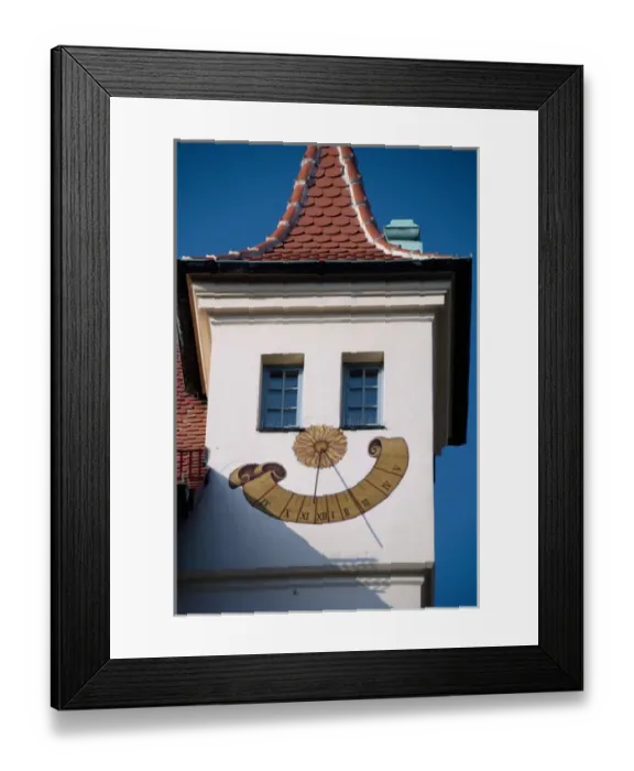 Framed Print : Germany, Bavaria, Nuremberg. Market Square, historic Industrial House with sundial Framed Print : Germany, Bavaria, Nuremberg. Market Square, historic Industrial House with sundial