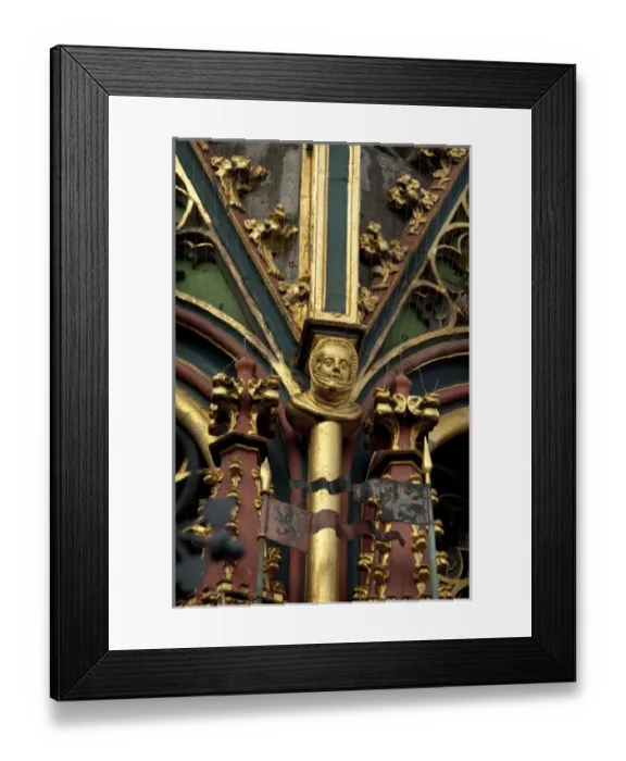 Framed Print : Germany, Bavaria, Nuremberg. Market Square, Famous Lovely Fountain (aka
