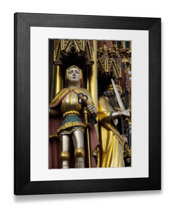 Framed Print : Germany, Bavaria, Nuremberg. Market Square, Famous Lovely Fountain (aka Framed Print : Germany, Bavaria, Nuremberg. Market Square, Famous Lovely Fountain (aka
