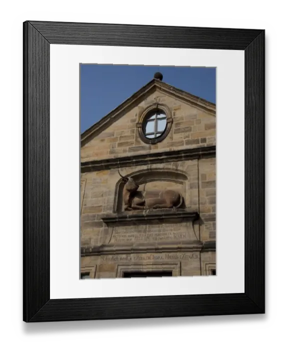 Framed Print : Germany, Bamberg. Historic old livestock building & slaughterhouse Framed Print : Germany, Bamberg. Historic old livestock building & slaughterhouse