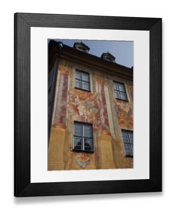 Framed Print : Germany, Bamberg. Historic 14th century Baroque & Rococo Old Town Hall, exterior detail Framed Print : Germany, Bamberg. Historic 14th century Baroque & Rococo Old Town Hall, exterior detail