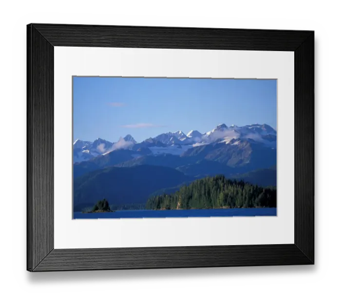 Framed Print : NA, USA, Alaska, Prince William Sound, Chugach Mountains, Chugach Mountains tower