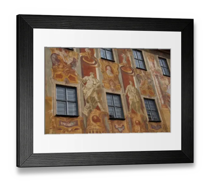 Framed Print : Germany, Bamberg. Historic 14th century Old Town Hall, exterior fresco detail Framed Print : Germany, Bamberg. Historic 14th century Old Town Hall, exterior fresco detail