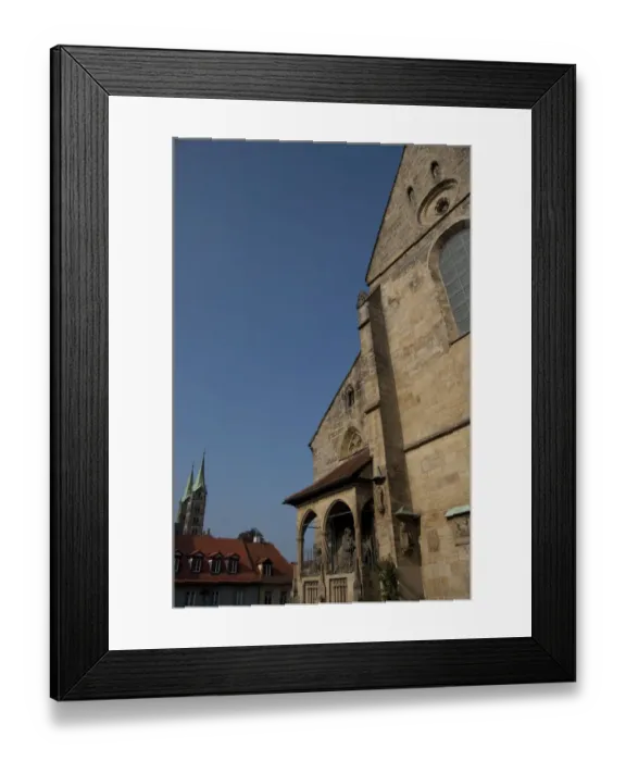 Framed Print : Germany, Bamberg. Upper Parish church (aka Obere Pfarre) Only purely Gothic church in Bamberg, c Framed Print : Germany, Bamberg. Upper Parish church (aka Obere Pfarre) Only purely Gothic church in Bamberg, c