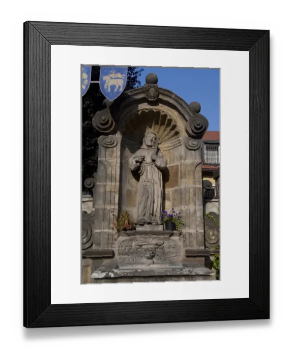 Framed Print : Germany, Bamberg. Historic St. Elisabeth church Framed Print : Germany, Bamberg. Historic St. Elisabeth church
