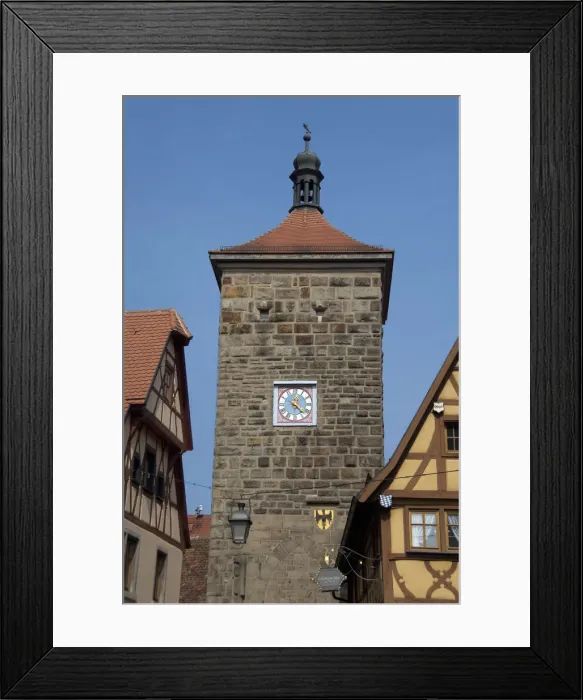Framed Print : Germany, Rothenburg, Plonlein area (Little Square). Siebersturm (Siebers Tower) c. 1385 Framed Print : Germany, Rothenburg, Plonlein area (Little Square). Siebersturm (Siebers Tower) c. 1385