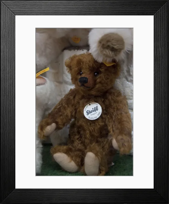 Framed Print : Germany, Franconia, Rothenburg. Typical German souvenirs, famous Steiff teddy bears Framed Print : Germany, Franconia, Rothenburg. Typical German souvenirs, famous Steiff teddy bears