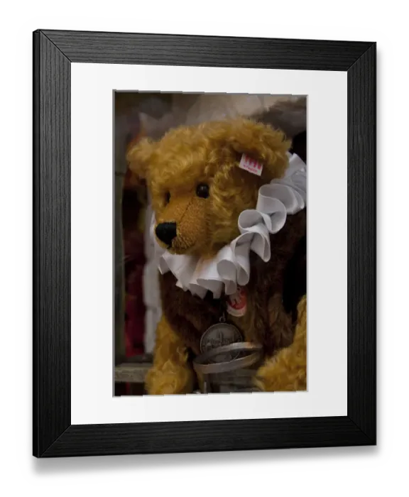 Framed Print : Germany, Franconia, Rothenburg. Typical German souvenirs, famous Steiff teddy bears Framed Print : Germany, Franconia, Rothenburg. Typical German souvenirs, famous Steiff teddy bears