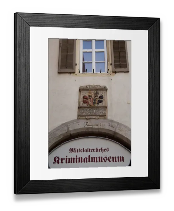 Framed Print : Germany, Rothenburg. The Medieval Crime Museum (aka Mittelalterliches Kriminalmuseum)
