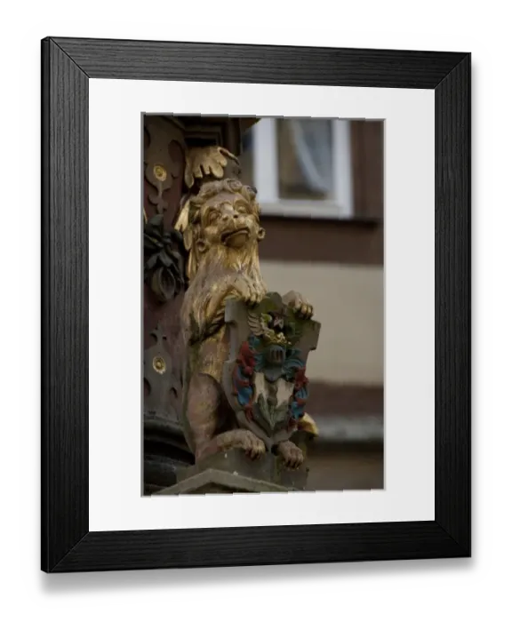 Framed Print : Germany, Rothenburg. Market Square (aka Marktplatz), late Renaissance (1608) St Framed Print : Germany, Rothenburg. Market Square (aka Marktplatz), late Renaissance (1608) St