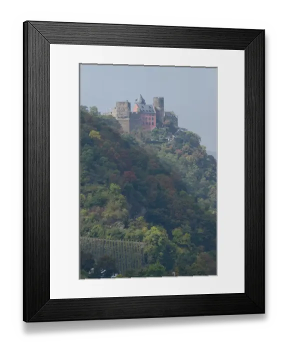 Framed Print : Germany, Rhine River. View along the Rhine River near Oberwesel (mile marker 550) Framed Print : Germany, Rhine River. View along the Rhine River near Oberwesel (mile marker 550)