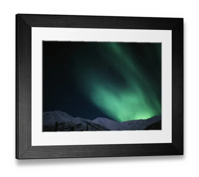 Framed Print : USA, Alaska, Gates Of The Arctic National Park And Preserve, Aurora borealis over Framed Print : USA, Alaska, Gates Of The Arctic National Park And Preserve, Aurora borealis over