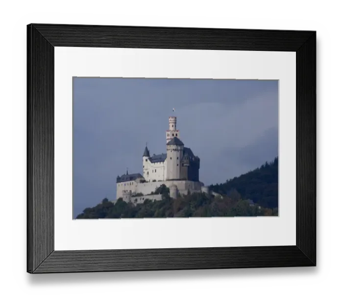 Framed Print : Germany, Rhine River. View between Mainz & Koblenz at Braubach (mile marker 580) Framed Print : Germany, Rhine River. View between Mainz & Koblenz at Braubach (mile marker 580)