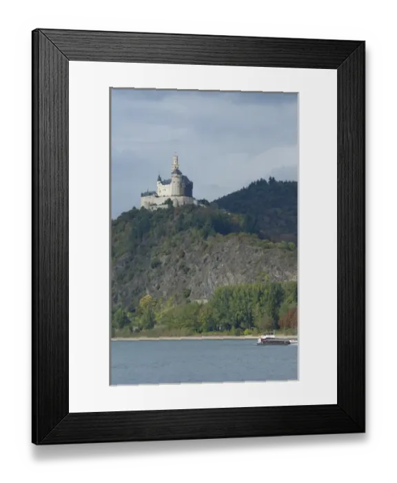 Framed Print : Germany, Rhine River. View between Mainz & Koblenz at Braubach (mile marker 580) Framed Print : Germany, Rhine River. View between Mainz & Koblenz at Braubach (mile marker 580)