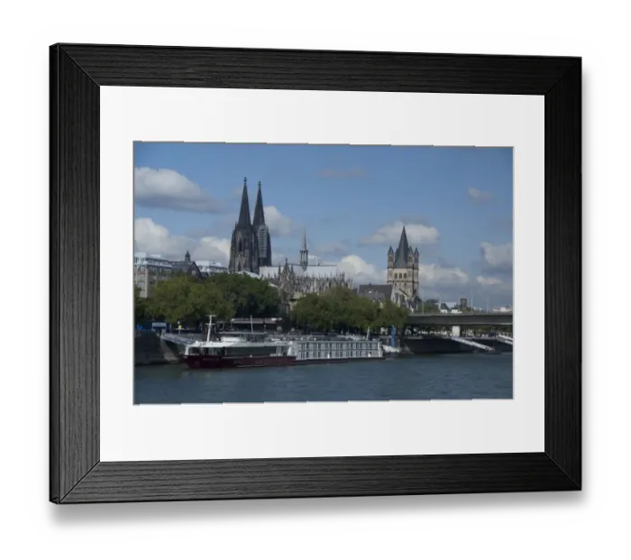 Framed Print : Germany, Cologne (aka Koln). Rhine River views of the port of Cologne. View of Cologne Framed Print : Germany, Cologne (aka Koln). Rhine River views of the port of Cologne. View of Cologne