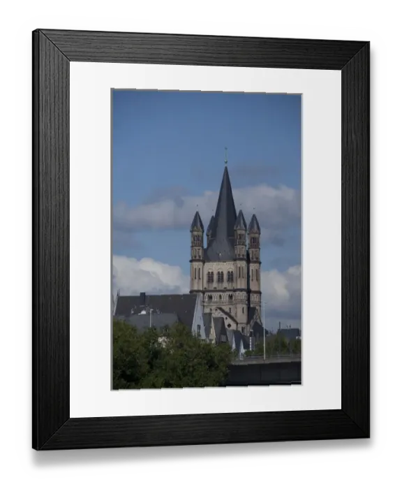 Framed Print : Germany, Cologne (aka Koln). Historic St. Martin church, Romanesque tower Framed Print : Germany, Cologne (aka Koln). Historic St. Martin church, Romanesque tower