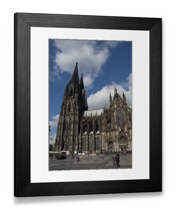 Framed Print : Germany, Cologne. Exterior, 13th Century Gothic Cologne Cathedral, the largest in Framed Print : Germany, Cologne. Exterior, 13th Century Gothic Cologne Cathedral, the largest in
