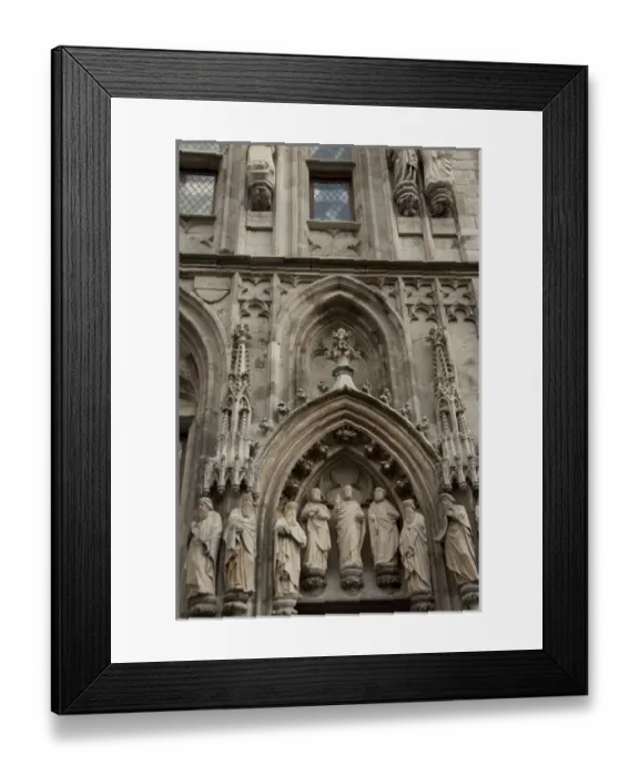 Framed Print : Germany, Cologne. Late Gothic Old City Hall (aka Town Hall)