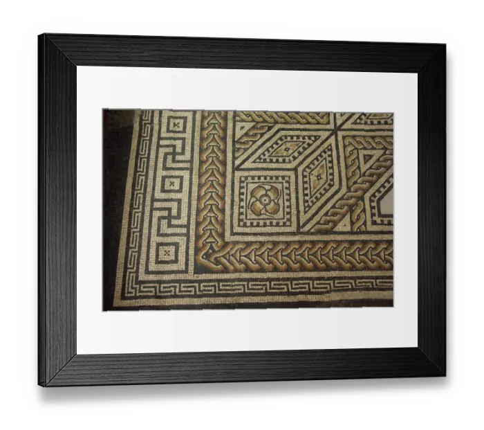 Framed Print : Germany, Cologne. Roman Germanic Museum. Dionysos Mosaic, 2nd century masterpiece