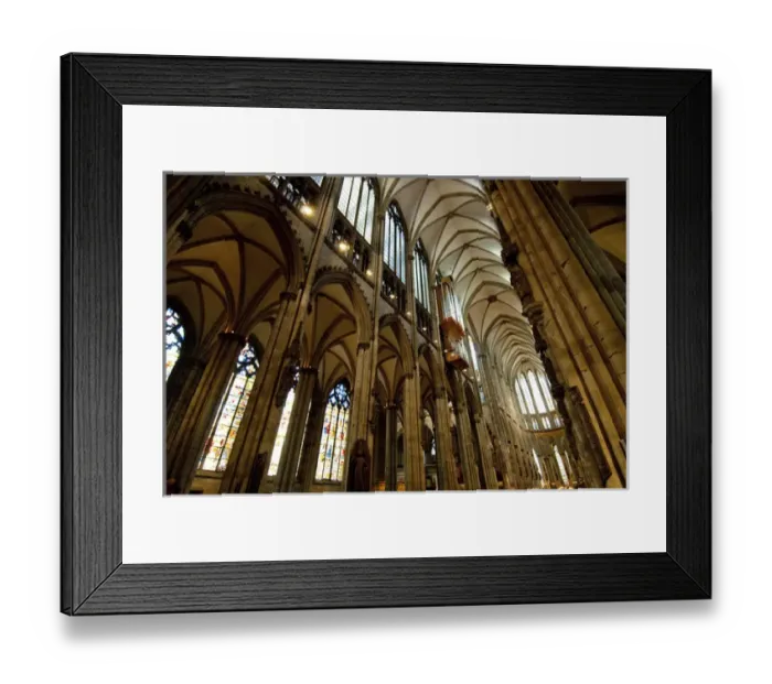 Framed Print : Germany, Cologne (aka Koln). 13th Century Gothic Cologne Cathedral, the largest in