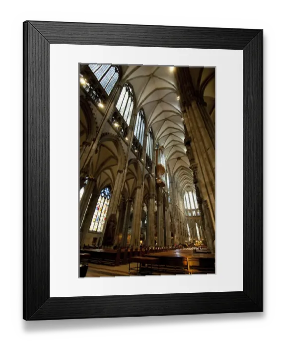 Framed Print : Germany, Cologne (aka Koln). 13th Century Gothic Cologne Cathedral, the largest in